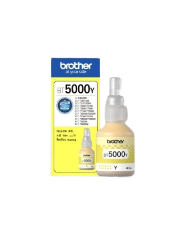 Brother Genuine Bt5000Y Ultra High Yield Yellow Ink Bottle For Ink Tank Printers