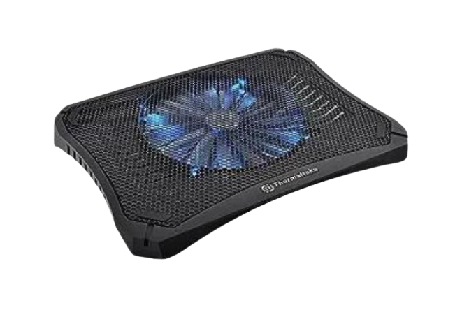 Thermaltake Massive V20 Steel Mesh Panel Single 200mm Blue LED Fan Adjustable Speed Control 10"-17" Laptop Notebook Cooling Pad CL-N004-PL20BL-A