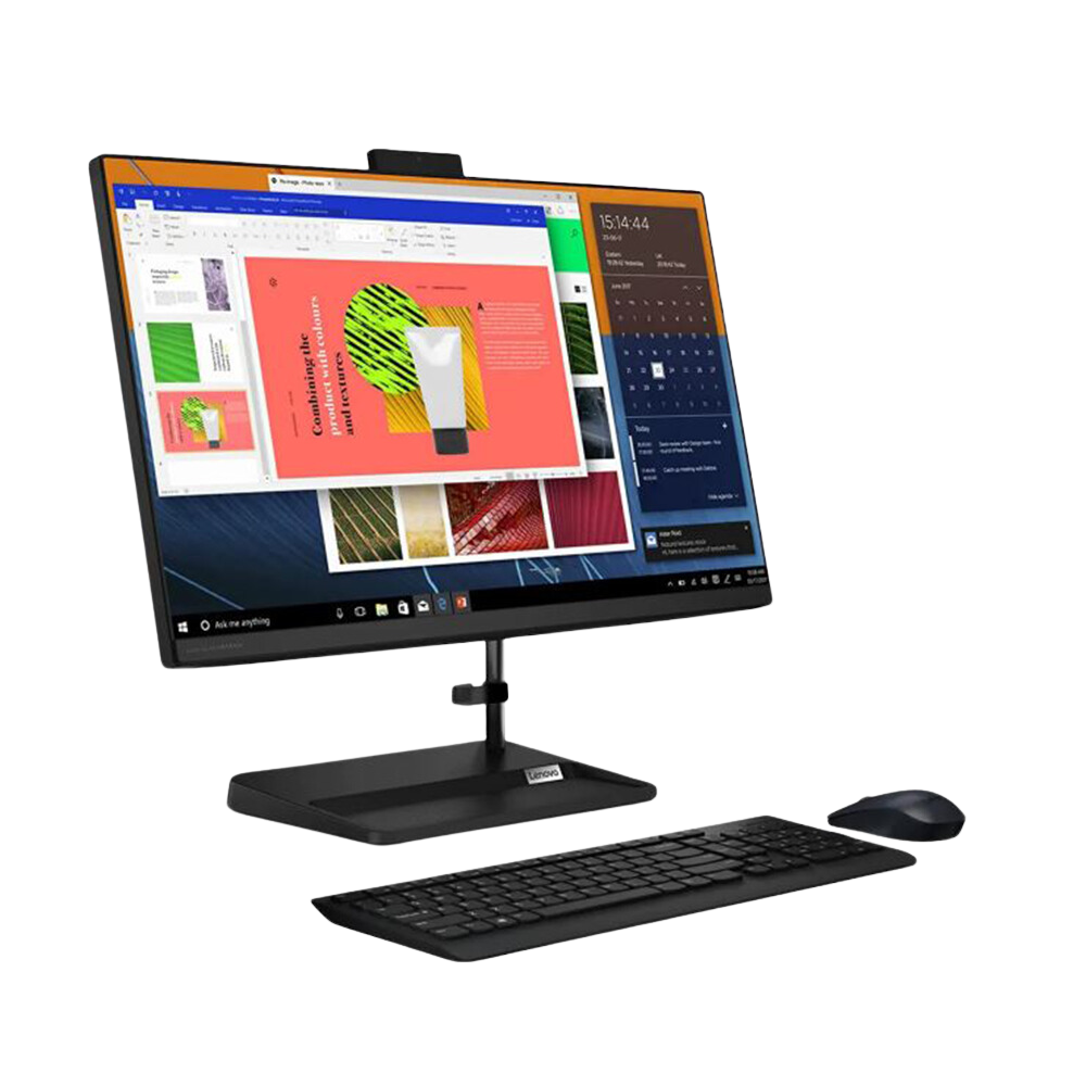 Lenovo IdeaCenter AIO 3 24IAP7 Intel® 12Th Gen Core™ I5-12450H, 8GB DDR4 RAM, 256GB NVMe® SSD, Intel® UHD™ Graphics, 23.8 IPS 1920 x 1080 (FHD) 60Hz, Windows 11 Pro - Black