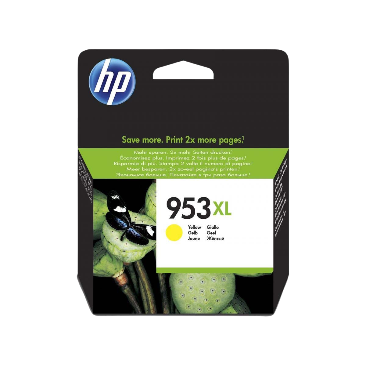 HP F6U18AE (953XL) High Yield Yellow Ink Cartridge (Original)