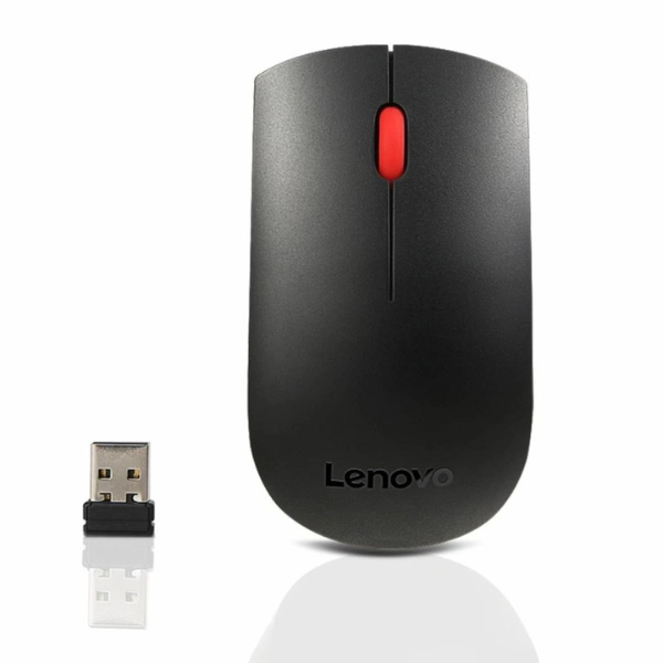 Lenovo 400 Wireless Optical Mouse, Up to 12 Months Battery Life - Black