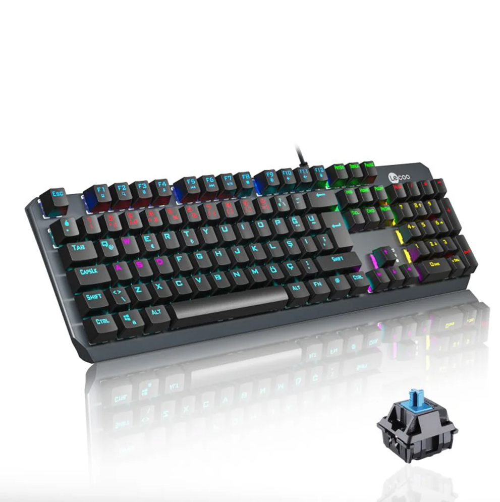 Lecoo GK302 Wired Mechanical Keyboard RGB LED