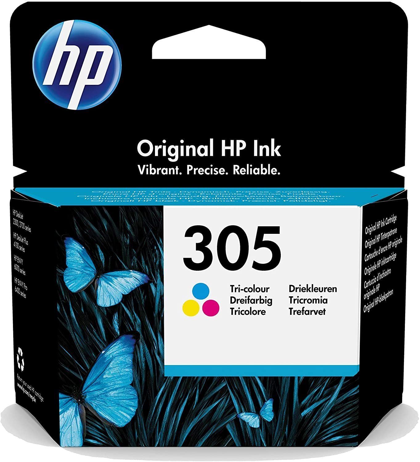 HP 305 Original Tri-Color ink Cartrdige For Use in HP Deskjet 2300 / 2700 / 4100 Series & HP Envy 6000 / 6400 Series