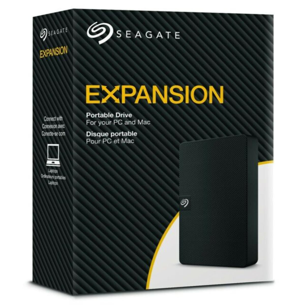 Seagate Expansion 2TB USB 3.0 Portable External Hard Drive, Black