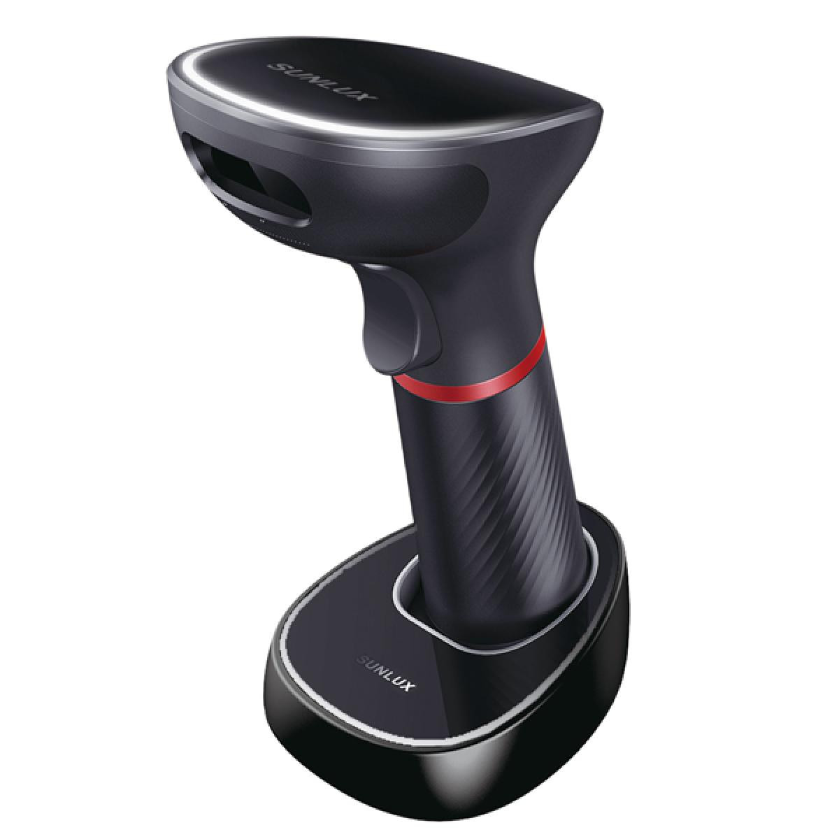 SUNLUX XL-9610 2D Barcode Scanner (2200mAh Battery Capacity Transfer distance 2.4G: 150M & Bluetooth:10M With memory, can store 100,000 EAN-13 barcode Long working time: one full charge support 60,000
