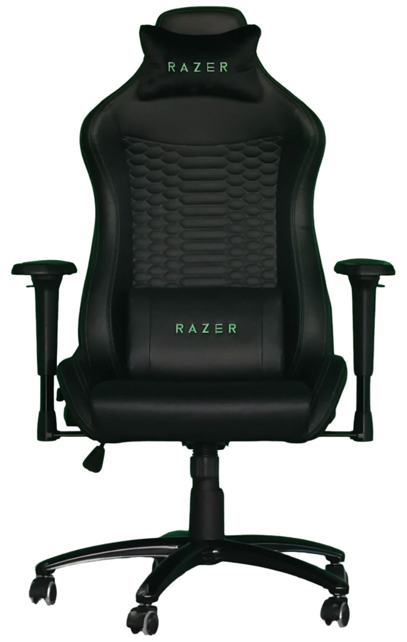 GAMING CHAIR RAZER ( 7023 ) "Material: PU material Armrest: 2D chrome armrest Mechanism: tilt mechanism Gaslift: 80mm paintin gaslift, class 4 Base: 350mm painting metal base Caster: Normal castor"