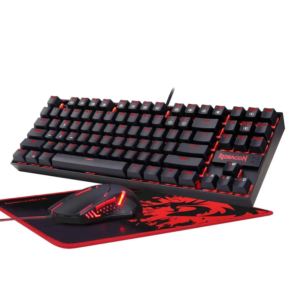 Redragon K552-BA-2 Keyboard, M601 Mouse, P001 XL Mousepad Combo Set (3 in 1)