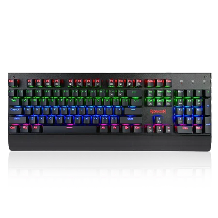 Redragon kala K557 RGB Backlit Waterproof Mechanical Gaming Keyboard with Blue Switches, Anti-ghosting 104 Keys
