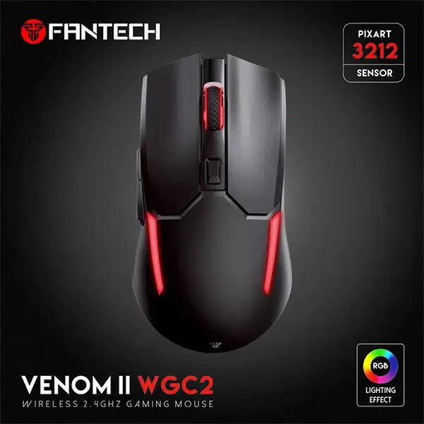 FANTECH VENOM II WGC2 RECHARGEABLE WIRELESS GAMING MOUSE – VIBE EDITION