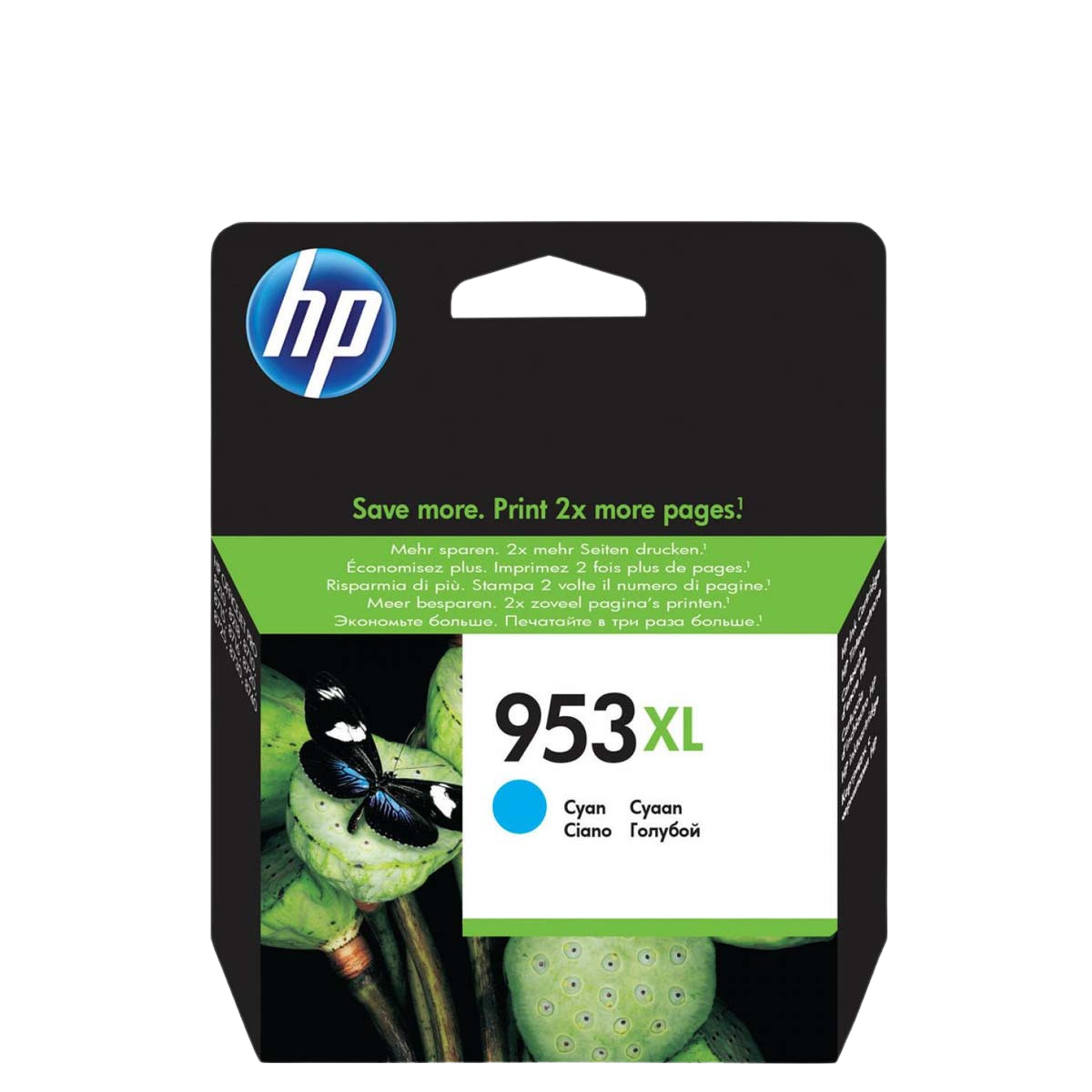 HP F6U16AE (953XL) High Yield Cyan Ink Cartridge (Original)