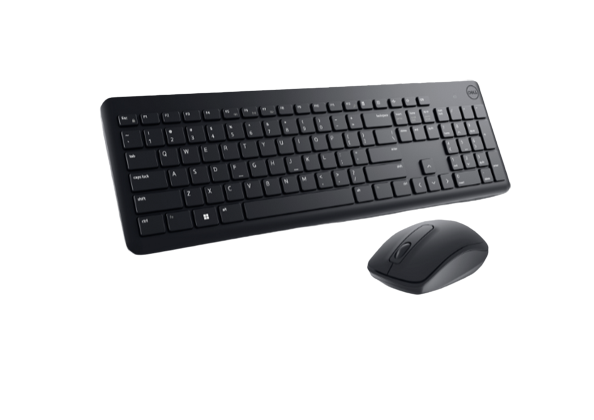 Dell KM3322W keyboard and Mouse Wireless Kit, Anit-Fade and Spill-Resistant Keys, Up to 36 Months Battery Life - Black