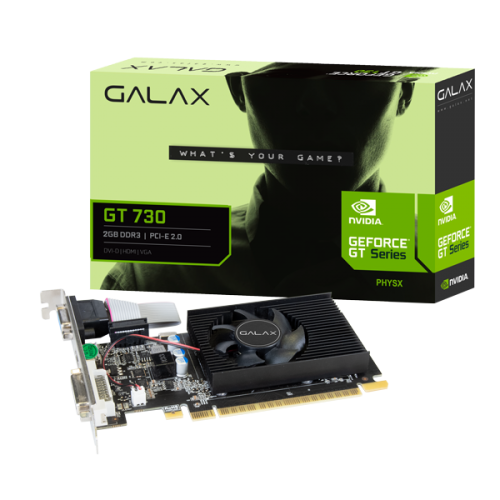 GALAX GeForce GT 730 2GB DDR3 (2021 model) 2GB DDR3 64-bit HDMI/DVI/VGA