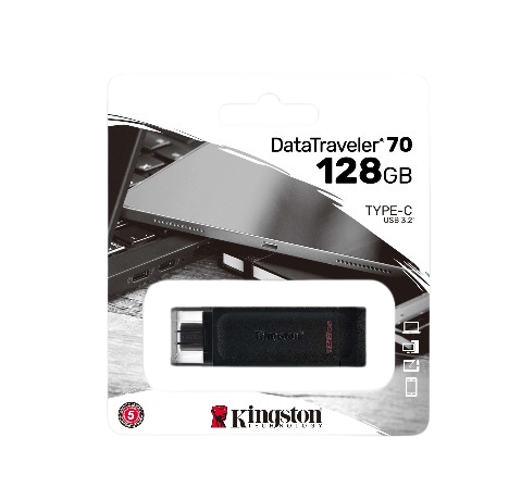 Kingston DataTraveler 70 128GB USB-C 3.2 Gen 1 Flash Drive