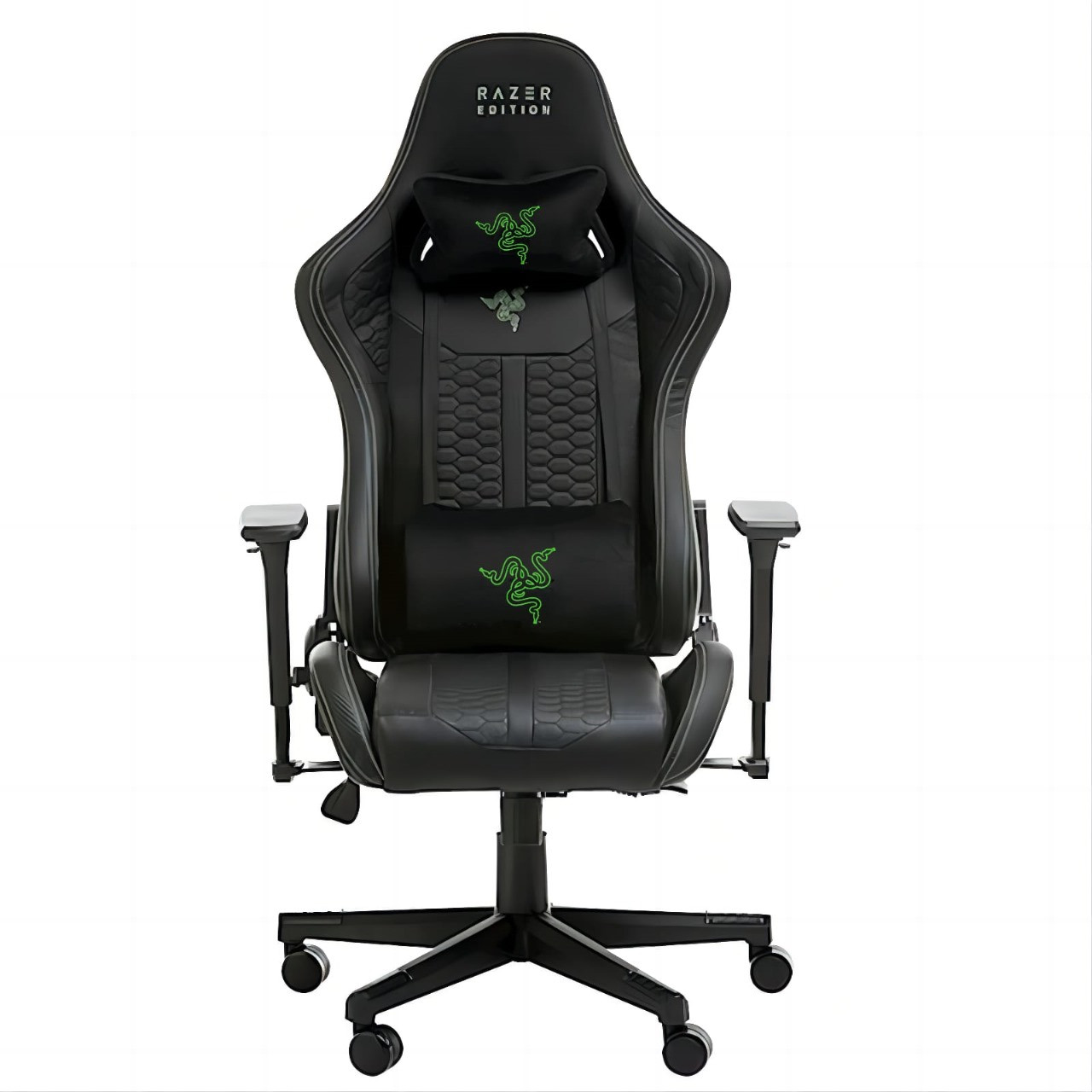 GAMING CHAIR RAZER ( 7035 ) "Material: PU material Armrest: 2D chrome armrest Mechanism: tilt mechanism Gaslift: 80mm paintin gaslift, class 4 Base: 350mm Nylon base Caster: Normal castor"