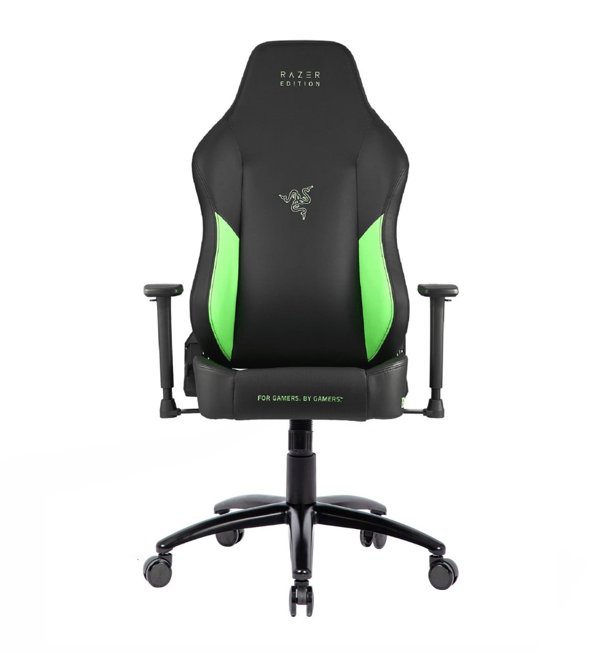 gaming chair razer ( 7002 ) "Material: PU material Armrest: 2D chrome armrest Mechanism: tilt mechanism Gaslift: 80mm paintin gaslift, class 4 Base: 350mm painting metal base Caster: Normal castor"