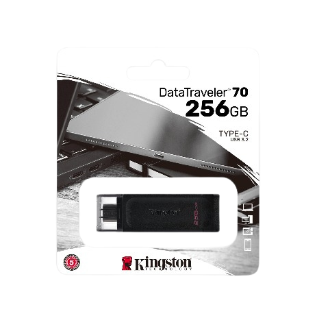 Kingston DataTraveler 70 256GB USB-C 3.2 Gen 1 Flash Drive