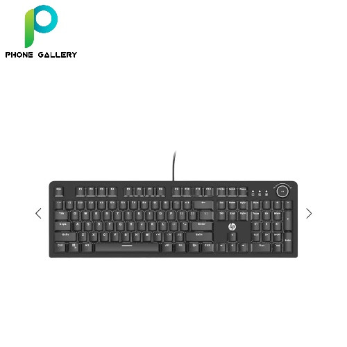 HP K10G Mechanical Keyboard Color Gaming Keyboard 104 Keys Full Size Backlit Mechanical Keyboard Custom Mmacro Function