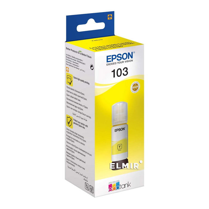 Epson 103 Yellow Original Ink Bottle Cartridge (C13T00S44A) 65ml