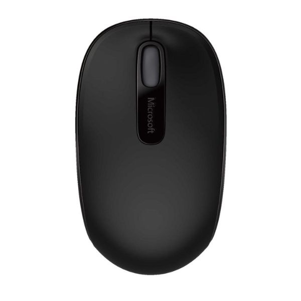 Microsoft Wireless Mobile 1850 Comfortable Right/Left Hand Use Wireless Mouse - Black