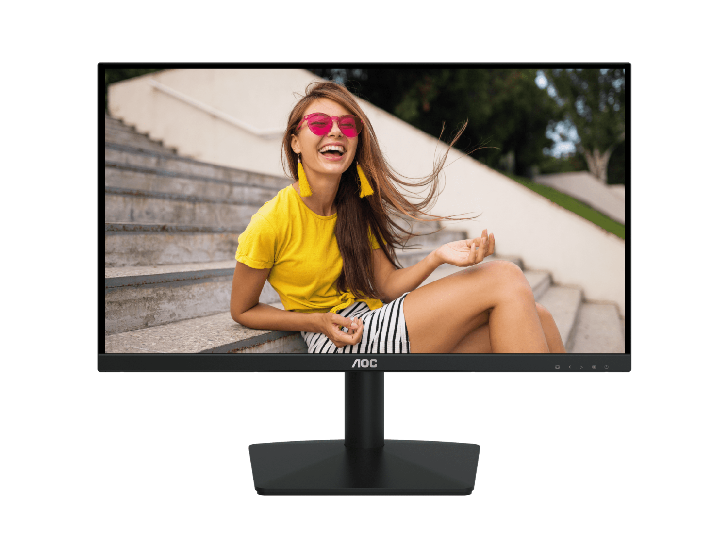 AOC MONITOR 24B15H2 , 23.8INC , 100HZ , SRGB 107% , ( HDMI , VGA )