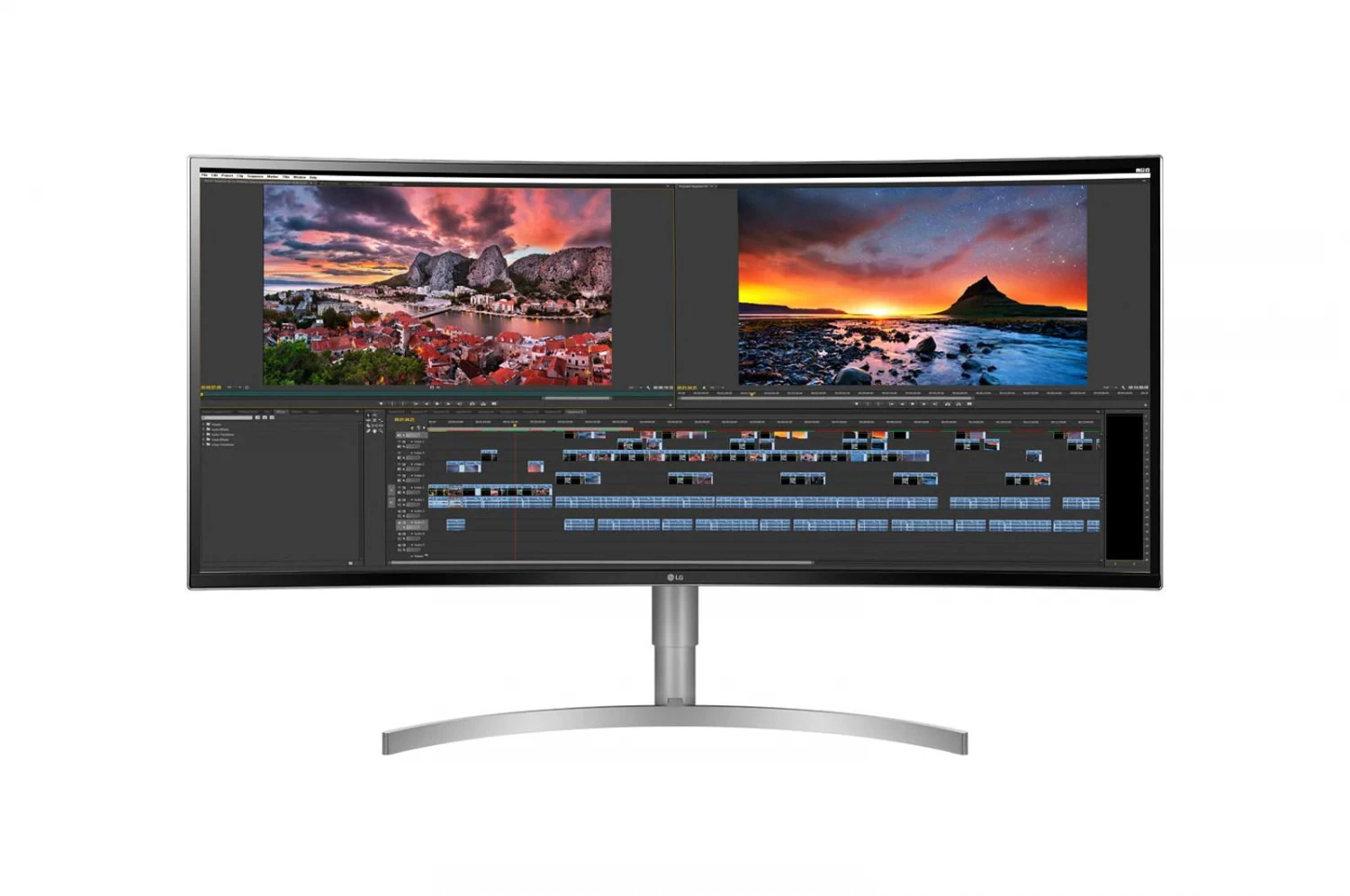 LG UltraWide 38WK95C - B 37.5" 3840 x 1600 (UHD+ 2K) IPS 75Hz 5ms HDMI 2.0 AMD FreeSync™ With HDR & 7W Speakers Wide Color Gamut Curved Monitor - White