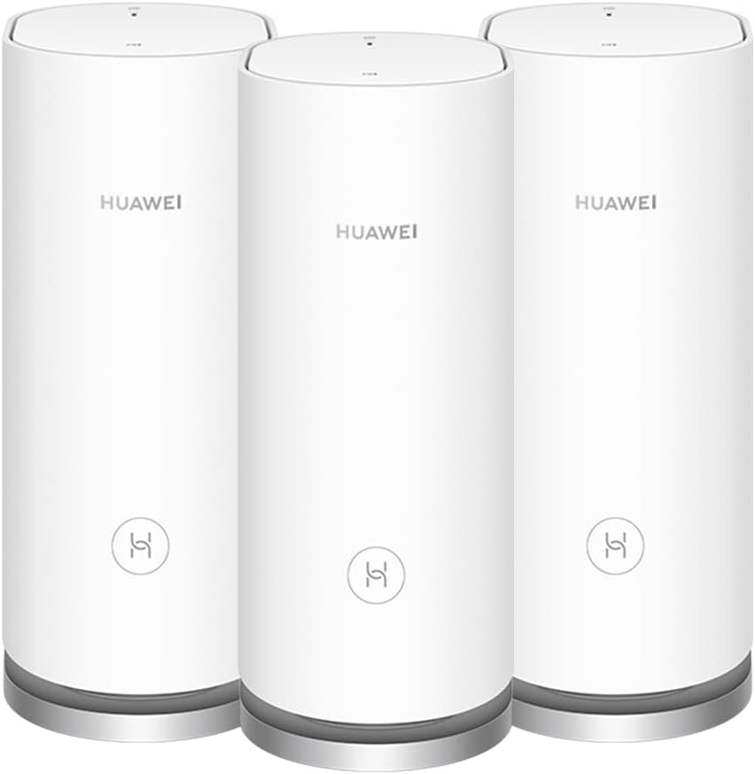HUAWEI WiFi Mesh 3 AX3000 - Whole Home Mesh WiFi System, Seamless & Speedy, Up to 3000Mbps, Connect 250+ Devices, Ultra-Fast Connection in Med-Large Homes – Pack of 3