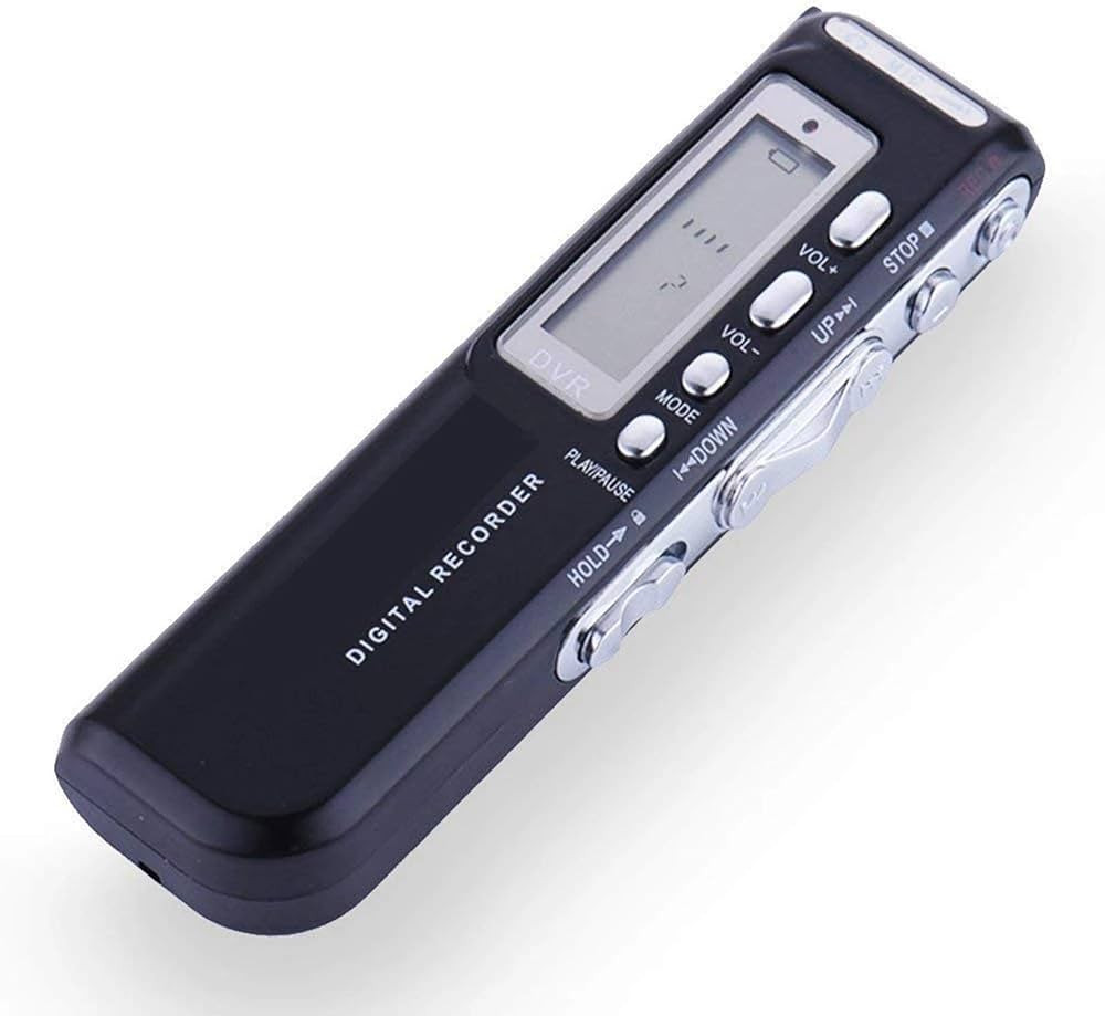 Voice Activated Portable Digital Audio Recorder, MP3 Player Telephone Recording Pocket Dictaphone Device 8GB