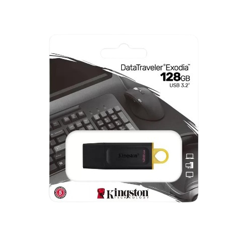 Kingston DataTraveler Exodia 128GB USB 3.2 Gen 1 Flash Drive