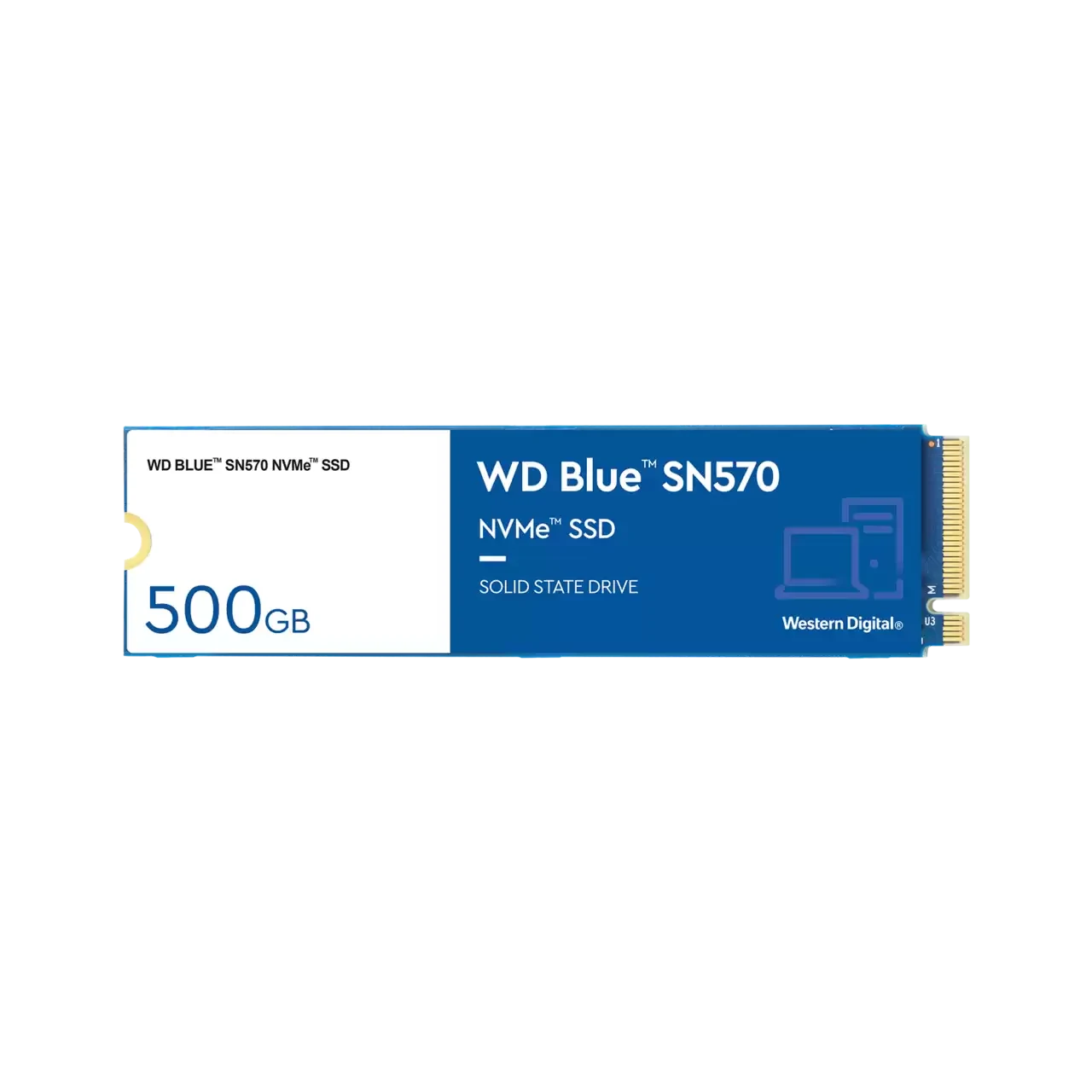 WD Blue SN570 NVMe M.2 2280 500GB PCI-Express 3.0 x4 3D NAND Up to 3,500 MB/s