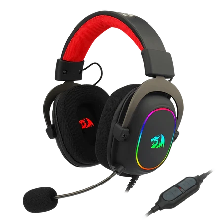 Redragon H510 Zeus-X RGB Wired Gaming Headset - 7.1 Surround Sound - 53MM Audio Drivers in Memory Foam Ear Pads w/Reliable Fabric Cover- Multi Platforms Headphone - USB Powered for PC/PS4/NS